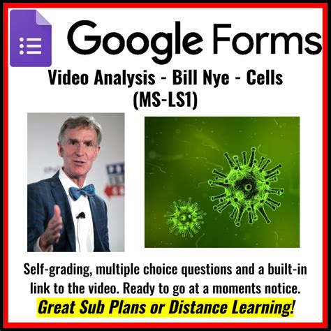 Bill Nye The Science Guy Cells Video Guide Teaching Resources