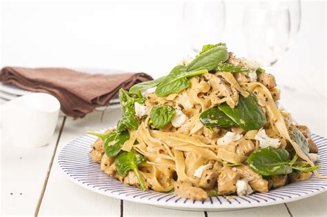 Pasta Med Gorgonzola Och Skinkschnitzel Kokaihop Recept