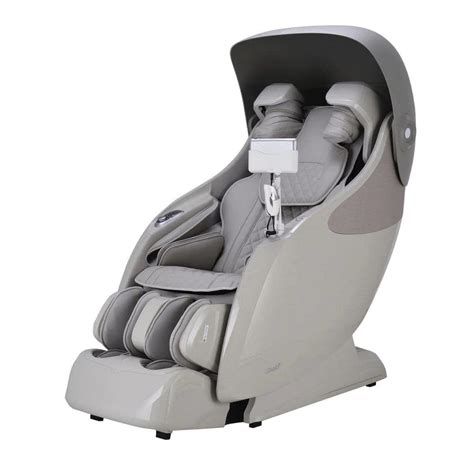 Titan X Rest Series Taupe Faux Leather Reclining 4d Massage Chair Tension Detection Smart Voice