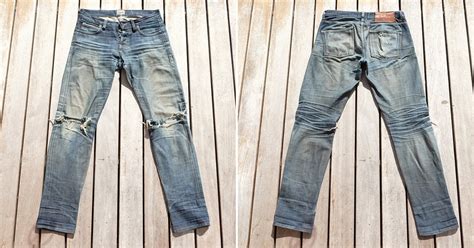 Naked Famous Super Skinny Guy Stretch Selvedge Years Washes Soak Fade Of The Day