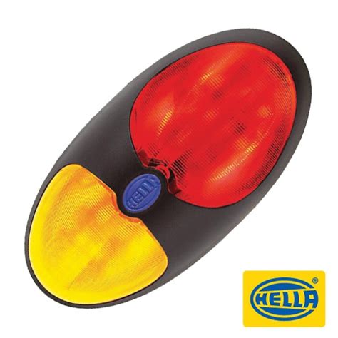 Hella 2033 DuraLED Side Marker Lamp Red Amber Illuminated