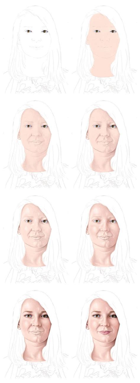 Colored Pencil Portraits Step By Step