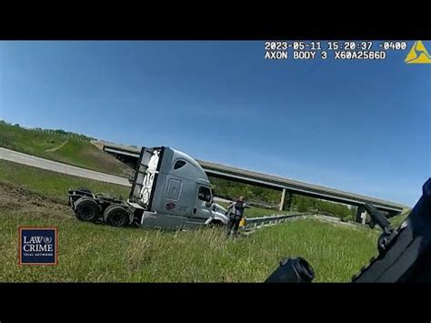 Intense Dashcam And Bodycam Footage Captures Ohio Troopers Chasing Semi