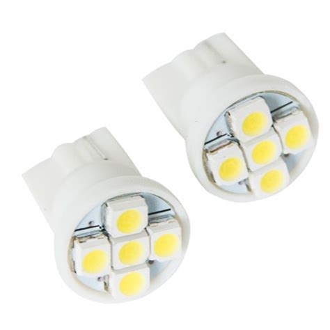 2 PCS T10 W5W LED BULB 5SMD 3528 WHITE