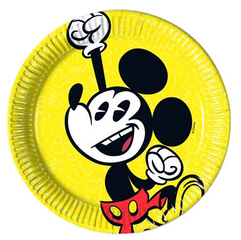 8 Super Coole Pappteller Micky Maus Party De