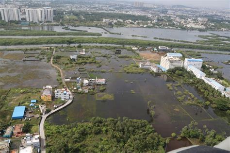 Shri Rajnath Singh Conducts An Aerial Survey Of Areas Ravaged By