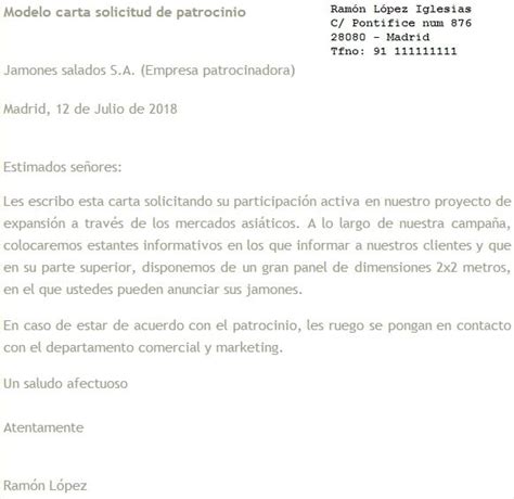 Top 105 Imagen Modelo De Carta Para Solicitar Patrocinio Abzlocalmx