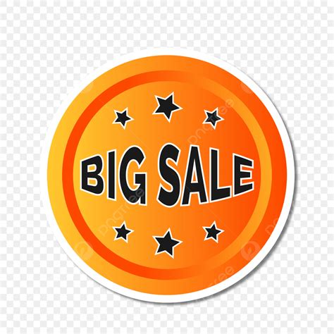 Big Sale Label Vector PNG Images Big Sale Sticker Design Free Vector