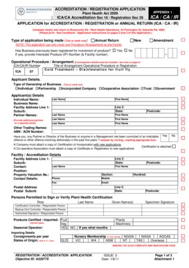 Fillable Online Pir Sa Gov Accreditation Registration Application