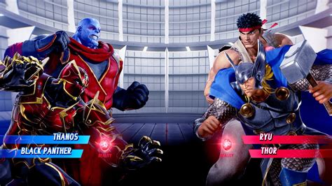 Thanos Black Panther Vs Ryu Thor Very Hard Marvel Vs Capcom