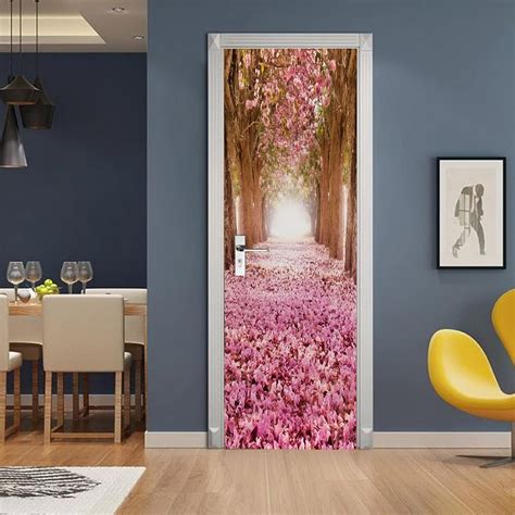 Buy A Monamour 3D Door Stickers For Interior Doors The Romantic Tunnel