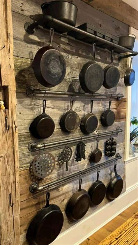 Farmhouse Kitchen Cast Iron Display