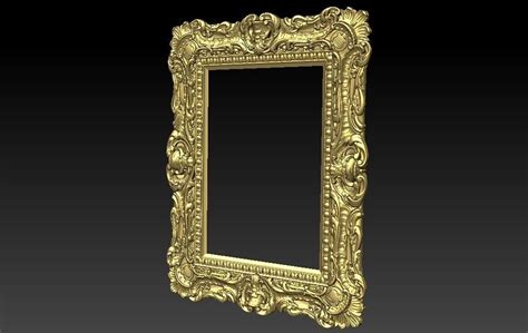 Carved Picture Frame 3d Model 3d Model 3d Printable Cgtrader