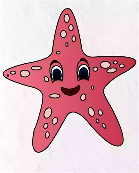 How To Draw Starfish In Simple And Easy Step By Step Guide