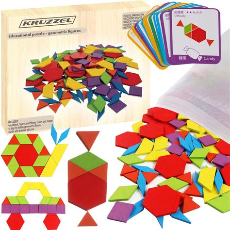 Drewniane Puzzle Uk Adanka Gra Logiczna Mozaika Xl Kruzzel Kruzzel