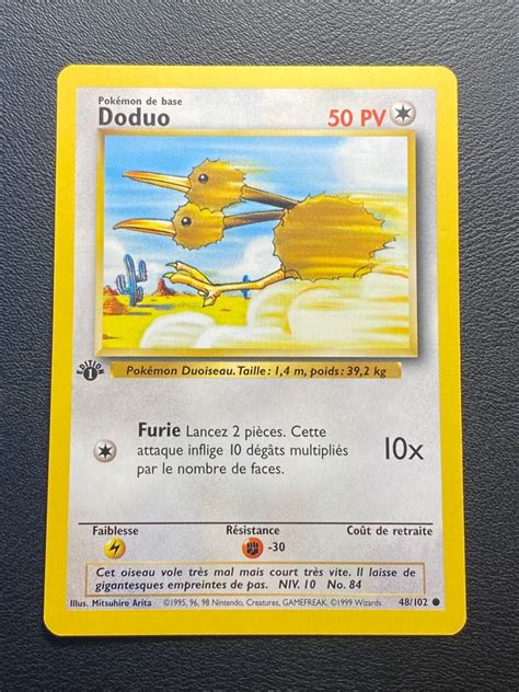 Carte Pokemon Doduo Edition Fr Wizards Set De Base Commune