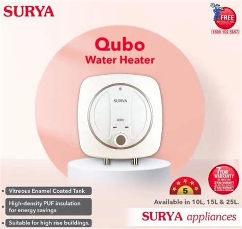 Surya Qubo Water Heater 1500 W At Rs 5846piece In Bengaluru Id 2850592710962