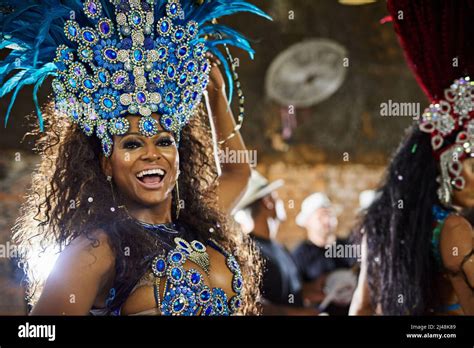 Get Ready For An Electrifying Performance Portrait Of A Samba Dancer