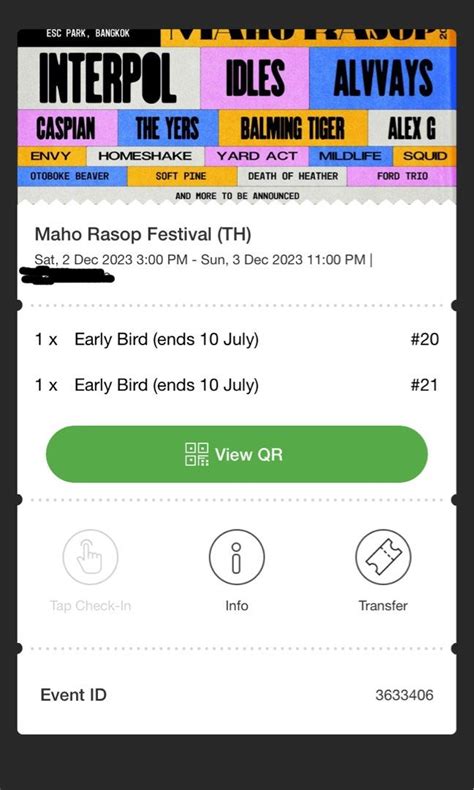 X Maho Rasop Festival Bangkok Th Tickets Tickets Vouchers