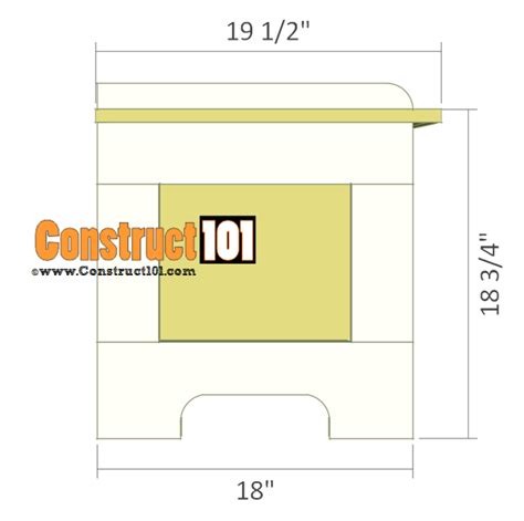 Storage Bench Plans - Free PDF Download - Construct101