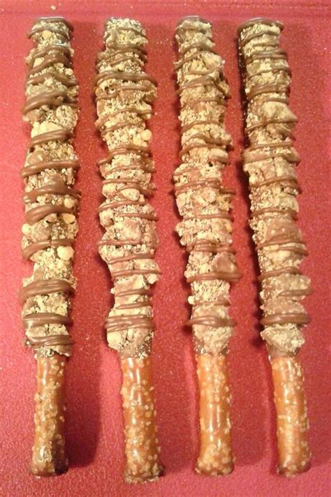 Reeses Peanut Butter Cup Chocolate Covered Pretzel Rods 1 Dozen