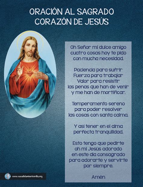 Oración al Sagrado Corazón de Jesús