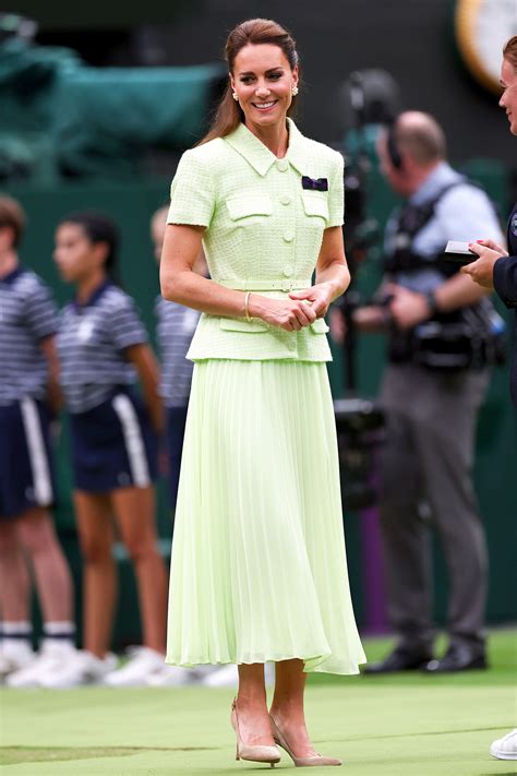 Kate Middleton Perfectly Coordinates With Tennis Balls At Wimbledon