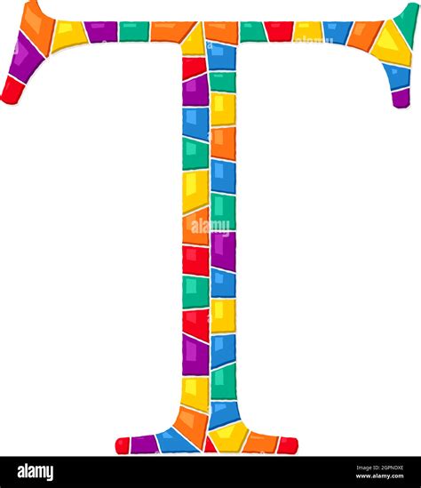 Letter T Vector Mosaic Stock Vector Image And Art Alamy