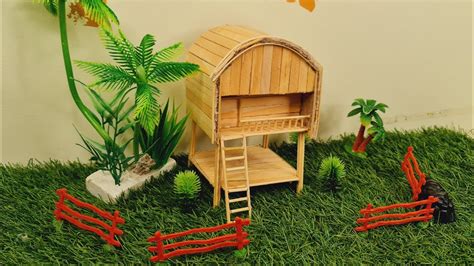 Kerajinan Dari Stik Es Krim Ide Kreatif Buat Miniatur Rumah Adat NTB