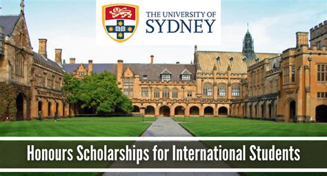 University Of Sydney Honours Scholarships For International Students 2023