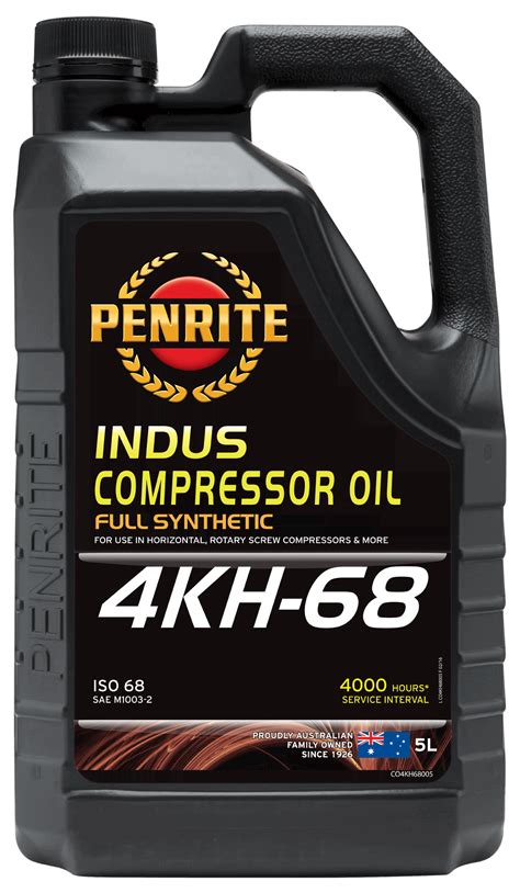 Indus Compressor Oil 4kh Iso 68 Penrite Oil