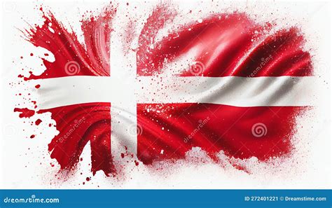 Denmark Danish Flag stock illustration. Illustration of white - 272401221