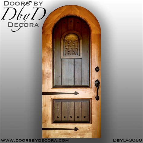 Custom Solid Door Two-Tone Wood Door Entry - Doors by Decora