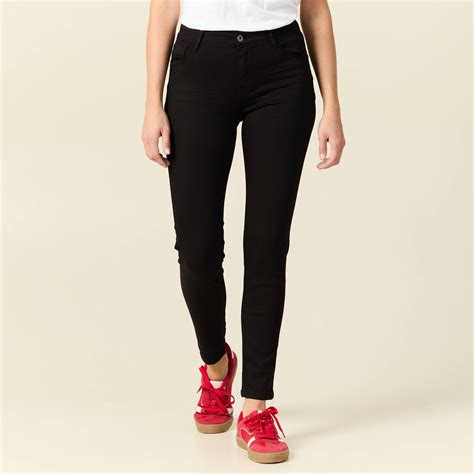 Jeans Skinny Push Up Me Denim Noir Femme Bonobo