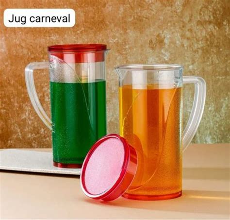 transparent plastic jug noof piece  capacity    piece