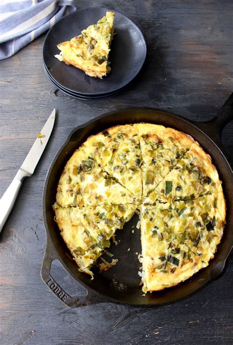 Potato Leek Frittata Recipe With Goat Cheese • Ciao Florentina