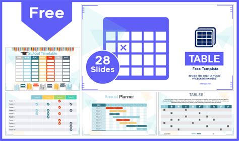 Powerpoint Table Templates