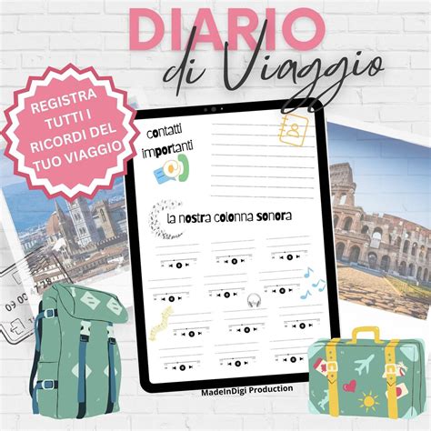 Diario Di Viaggio Di Coppia Da Compilare Pdf E Digitale Travel