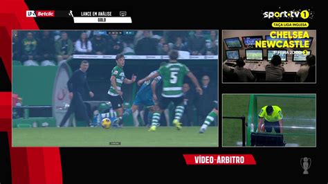 Golo Anulado Ao Sporting Var Chama Rbitro E Nuno Almeida Concorda