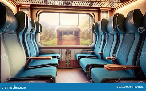 Passenger train interior stock illustration. Illustration of home ...