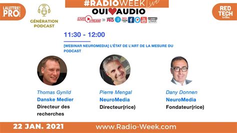 Radioweek Vendredi H Neuromedia L Tat De Lart De