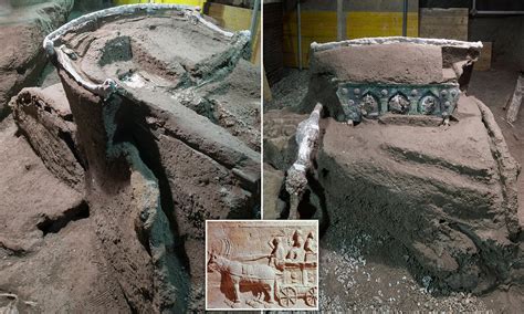 Intact Roman Chariot Unearthed Near Pompeii Italy