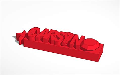 3d Design Carsyn Tinkercad