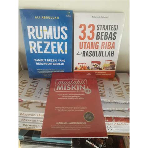 Jual Paket 3 Buku 33 Strategi Bebas Hutang Dan Riba Rumus Rezeki Dan