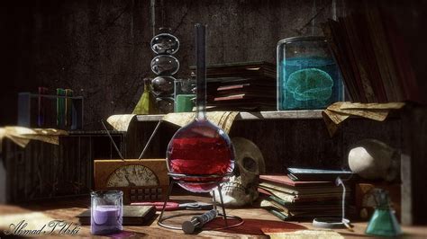 Mad Science Lab Background