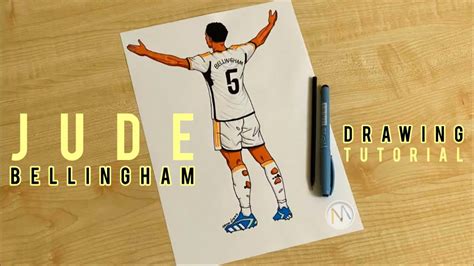 How To Draw Football Player Jude Bellingham Jude Bellingham Drawing