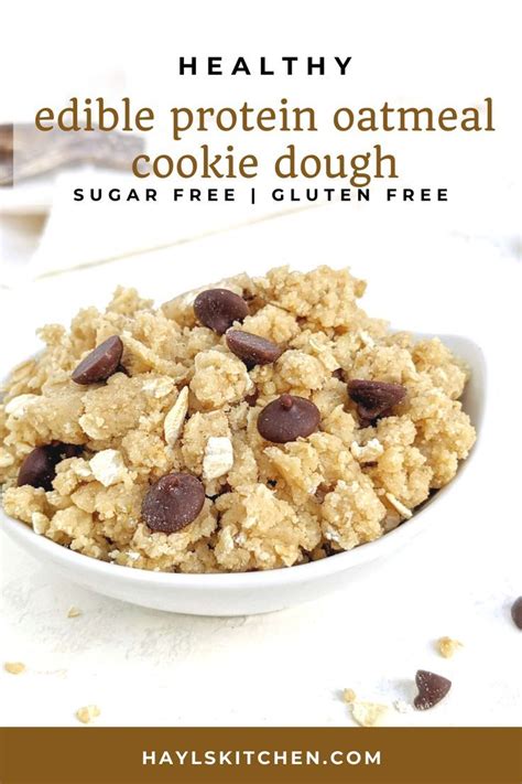 Edible Protein Oatmeal Cookie Dough Gluten Free Sugar Free Hayl S