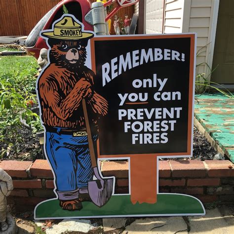 Outdoor Signs Smokey Only You Can Prevent Forest Fires Etsy