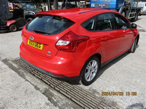 Lot 3020 1313 Ford Focus Edge Tdci 115 1560cc 5dr Hatchback Red 186kmake Fordmodel Focus