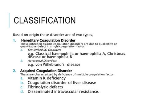 Coagulation Disorders